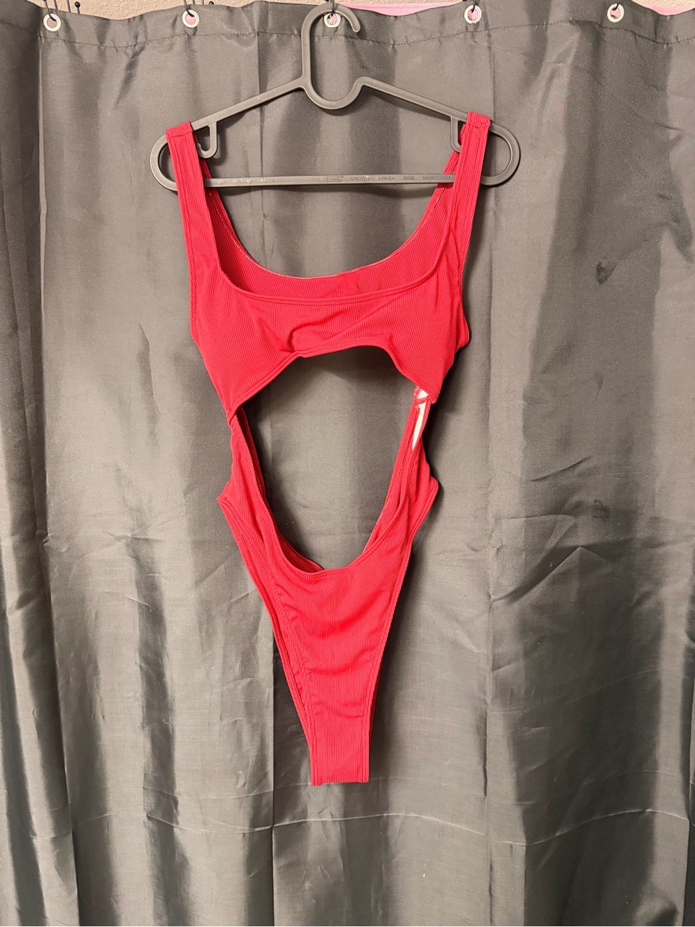 Red Cutout One-Piece Swimsuit